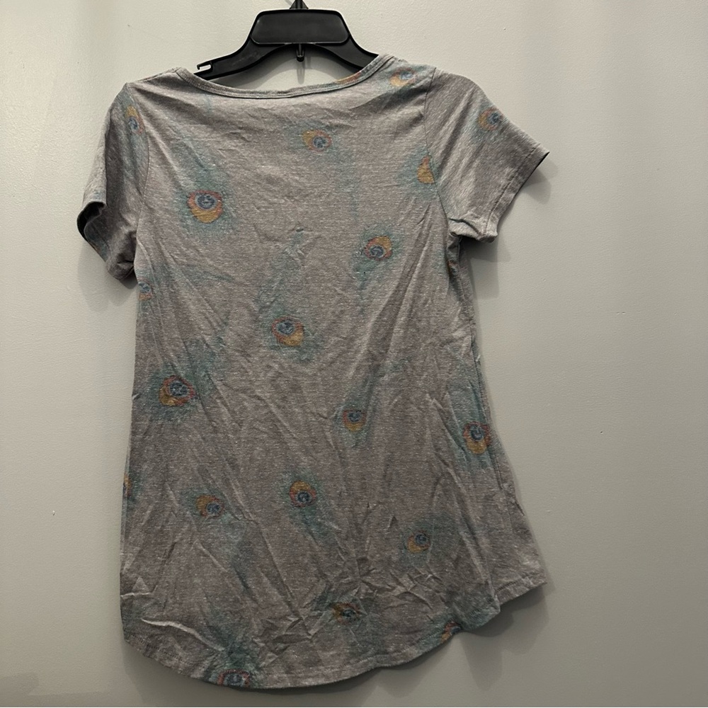 Lularoe Peacock Classic T shirt. Women’s XXS. - Picture 2 of 5